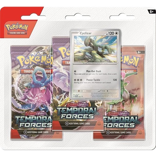 Temporal Forces - 3-Pack Blister - Cyclizar - Pokemon kort